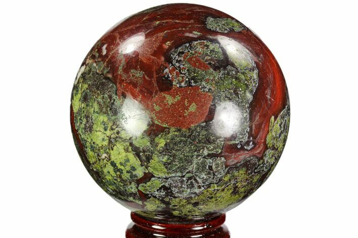 Polished Dragon's Blood Jasper Sphere - South Africa #108220